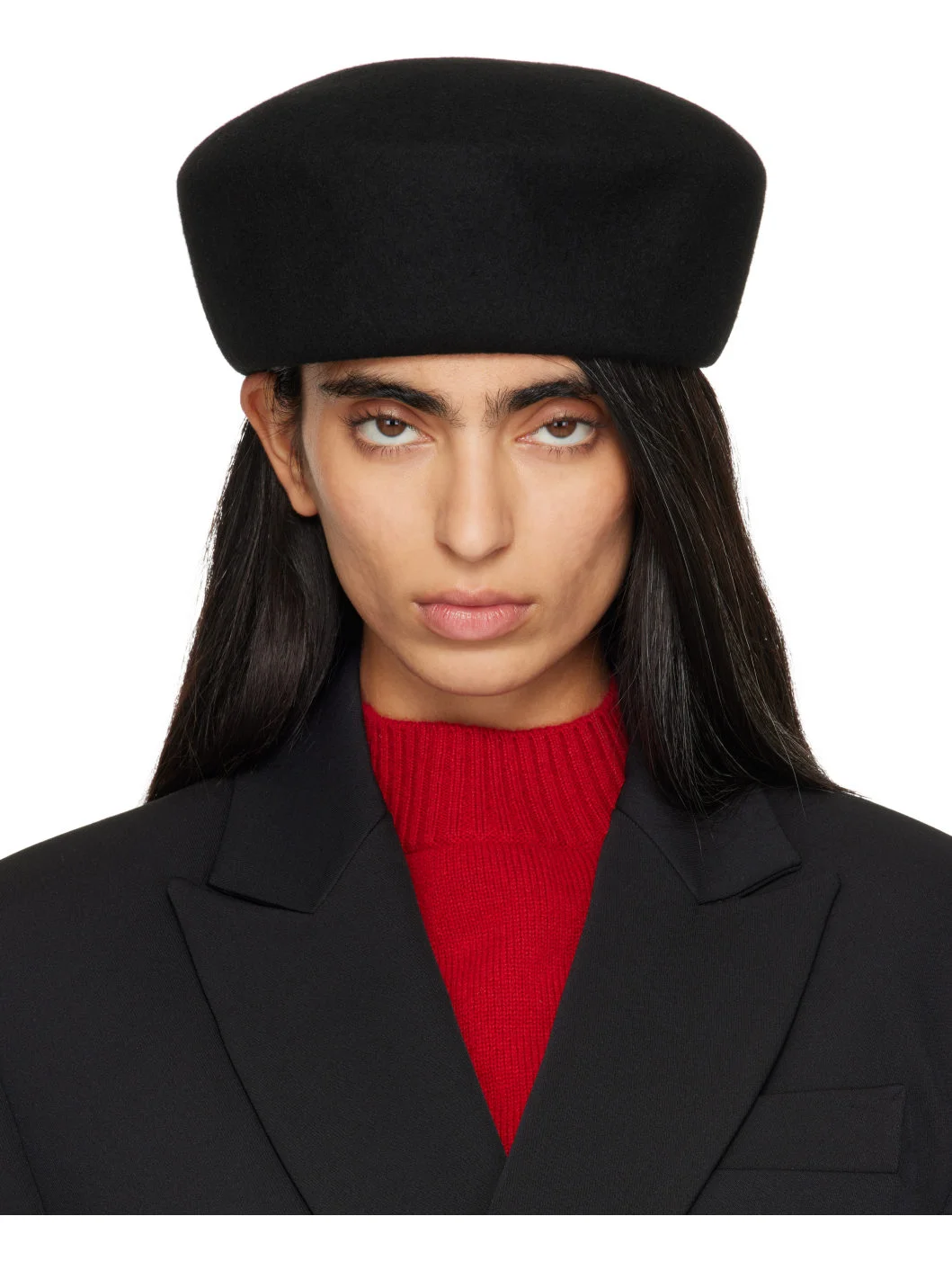 Black Noxley Pillbox Hat - 1