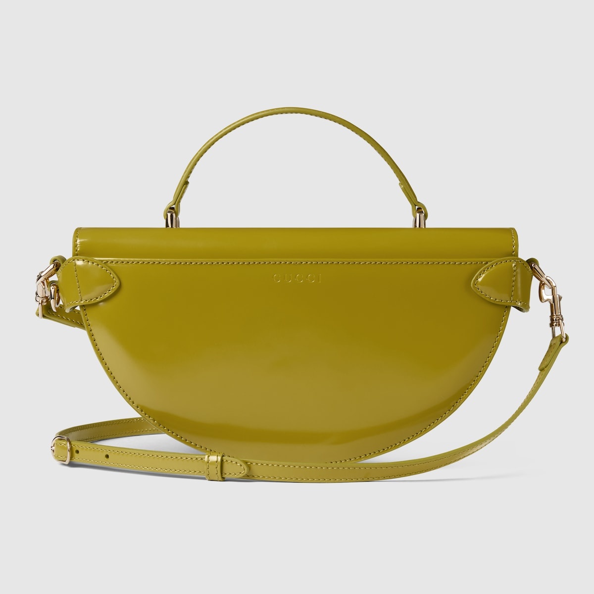 Small half-moon top handle bag - 5