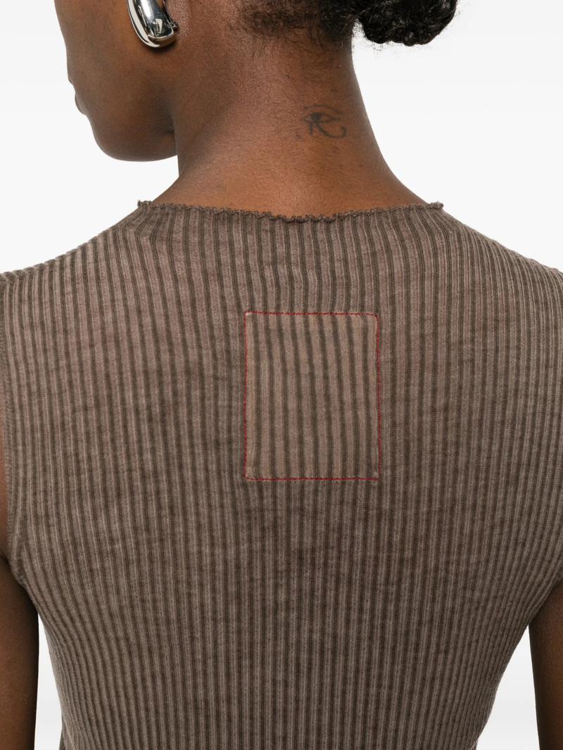 Uma Wang Ribbed Distressed Top 5