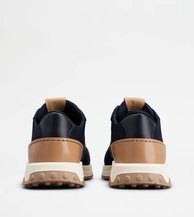 Tod's SNEAKERS IN LEATHER - BLUE outlook