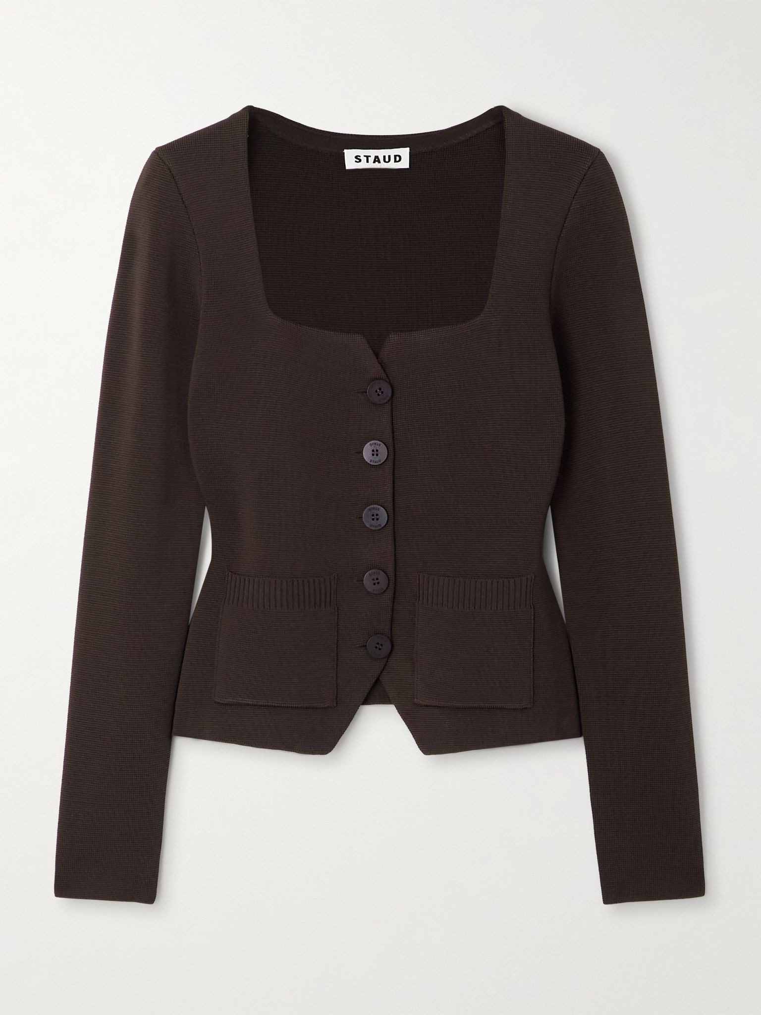 Rachela knitted cardigan Dark brown - 1
