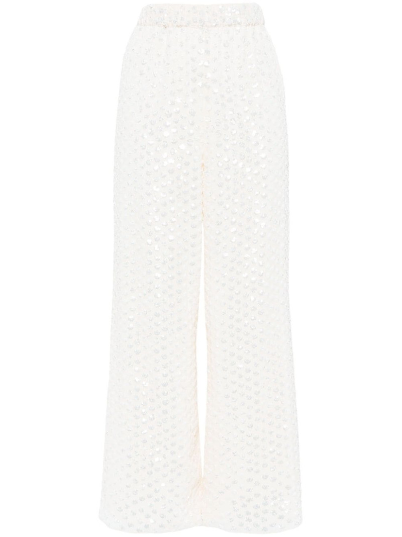Raindrop sequin trousers 1