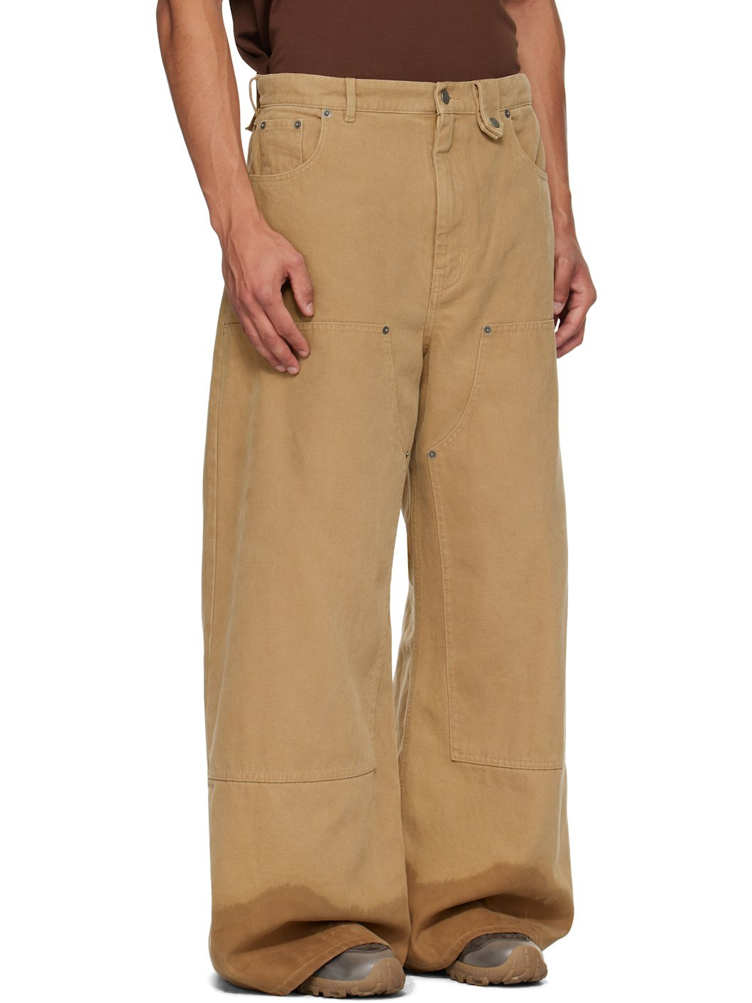 Beige Baggy Jeans - 2