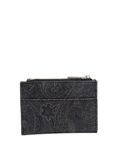 Etro paisley-print leather cardholder outlook