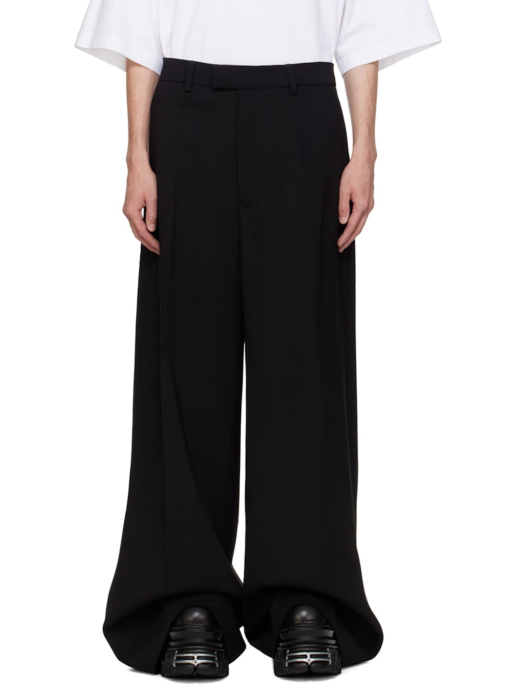 Black Tailored Trousers - 1