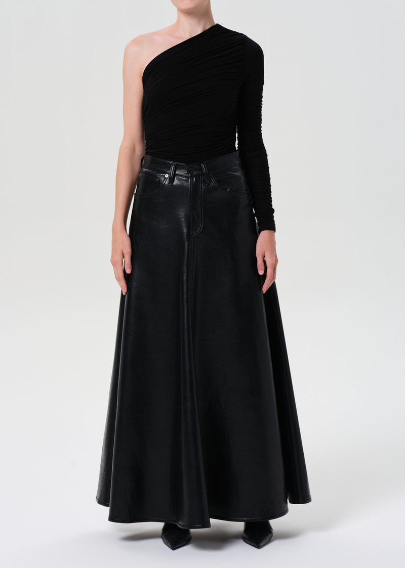 ODIN SKIRT (RECYCLED LEATHER) IN DETOX 1