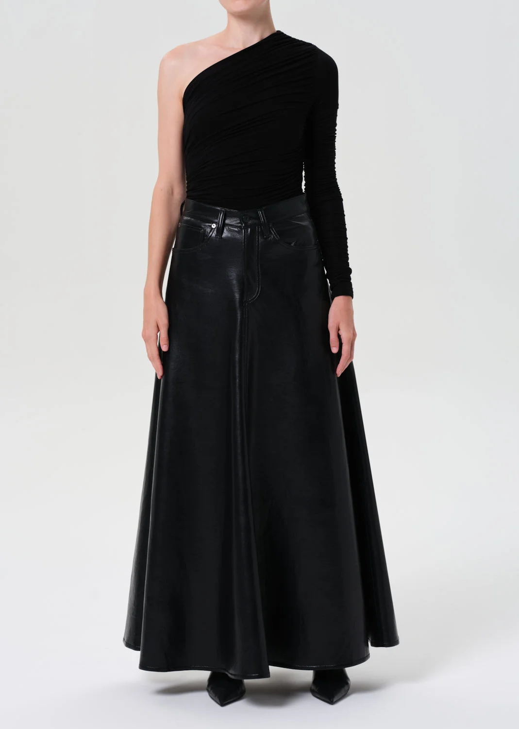 ODIN SKIRT (RECYCLED LEATHER) IN DETOX - 1