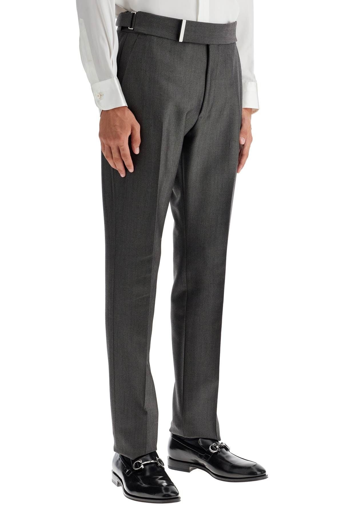 ATTICUS WOOL AND MOHAIR MIKADO TROUSERS - 3