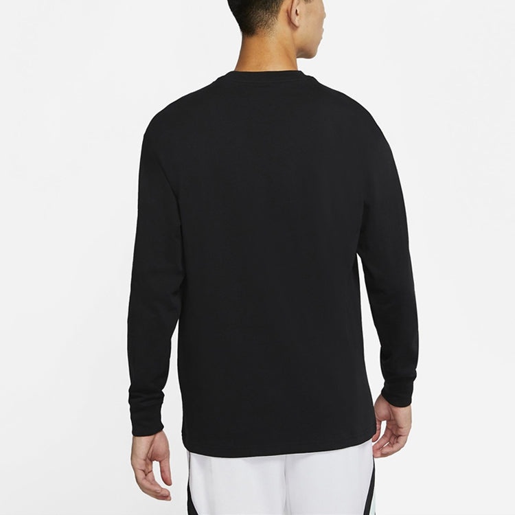 Air Jordan logo Sports Knit Sweatshirt Men's Black CT3668-010 - 4