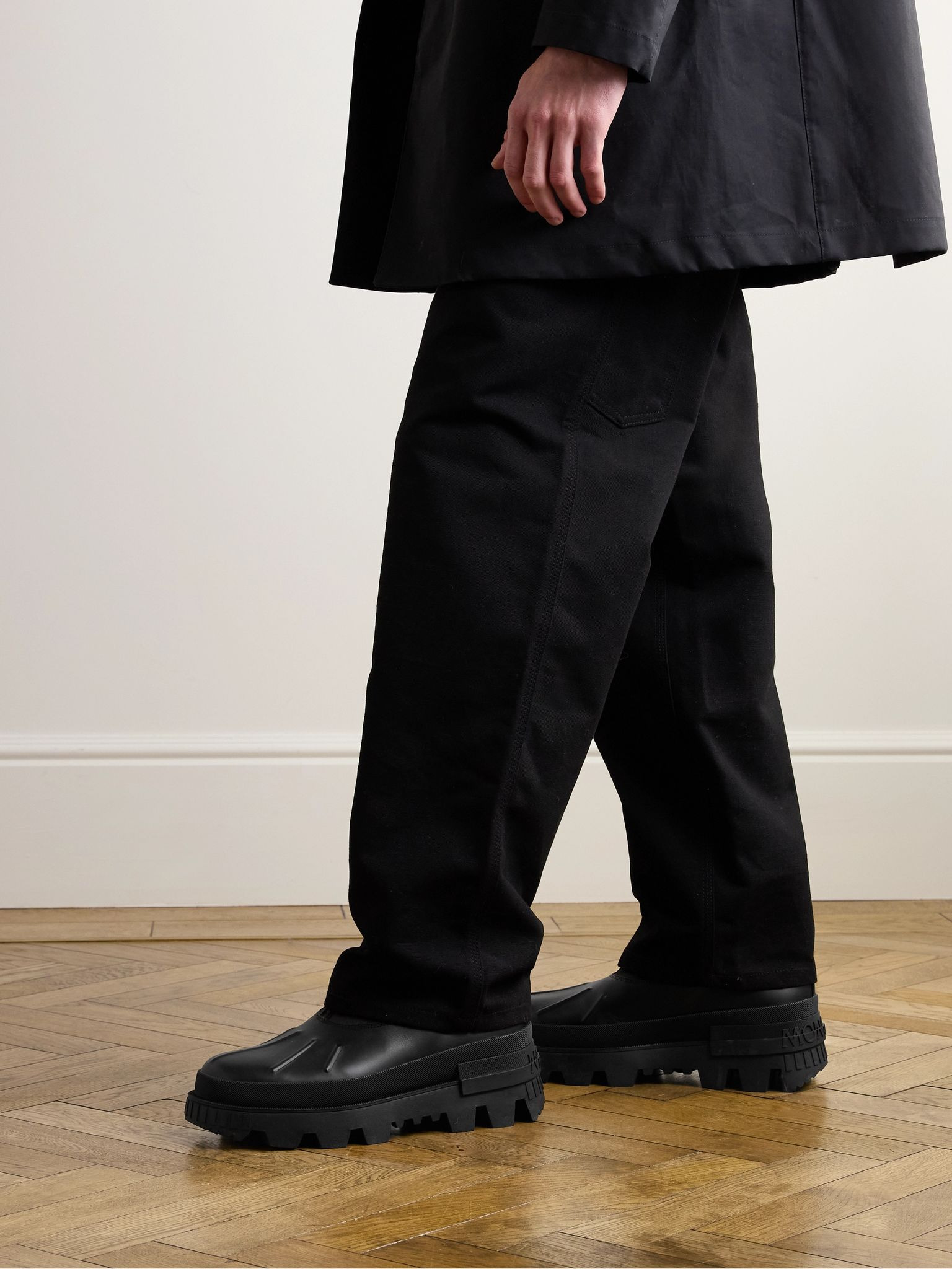 Mallard Nylon and Leather Boots Black - 2