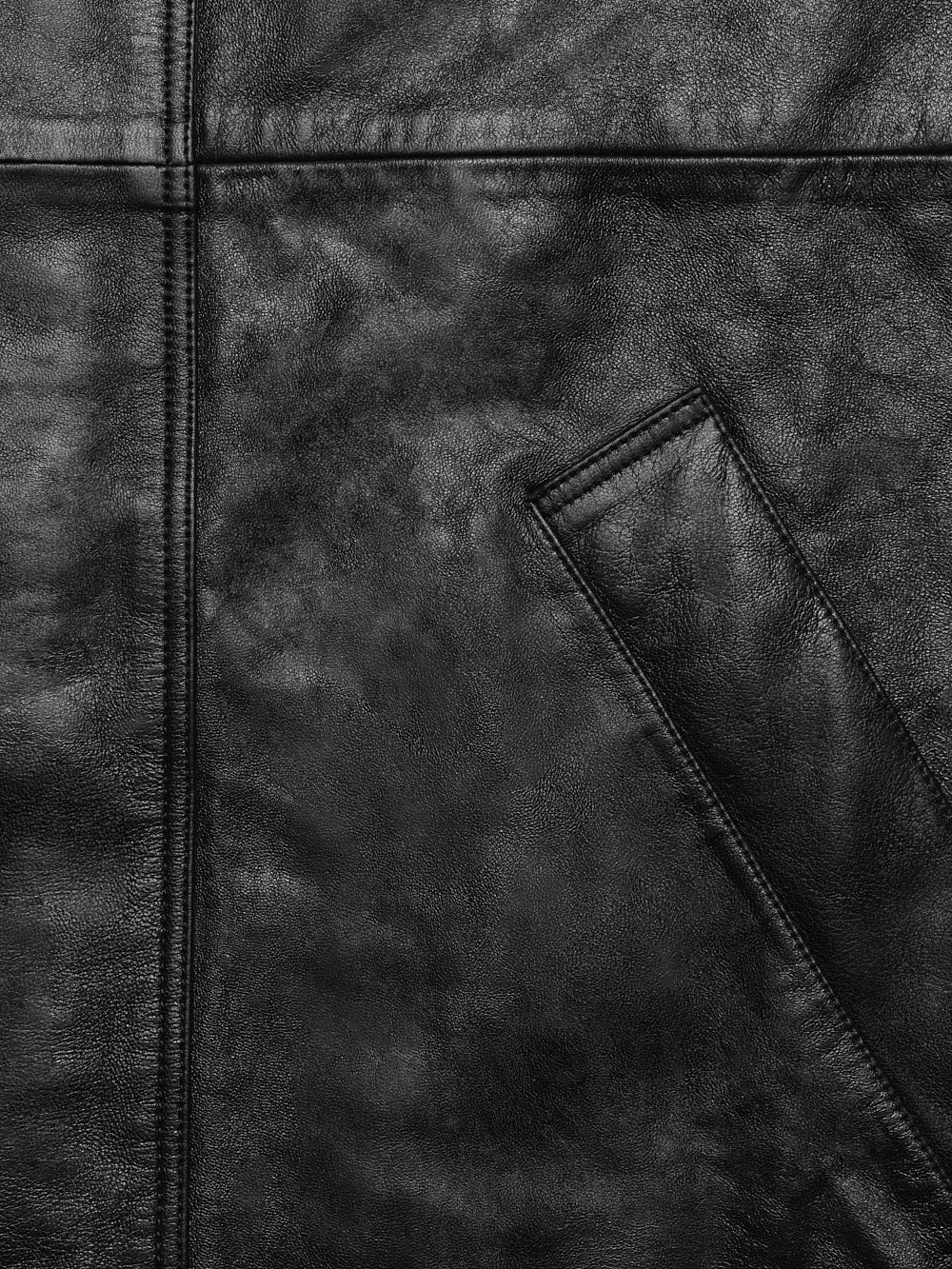 Leather Parka in Black - 2