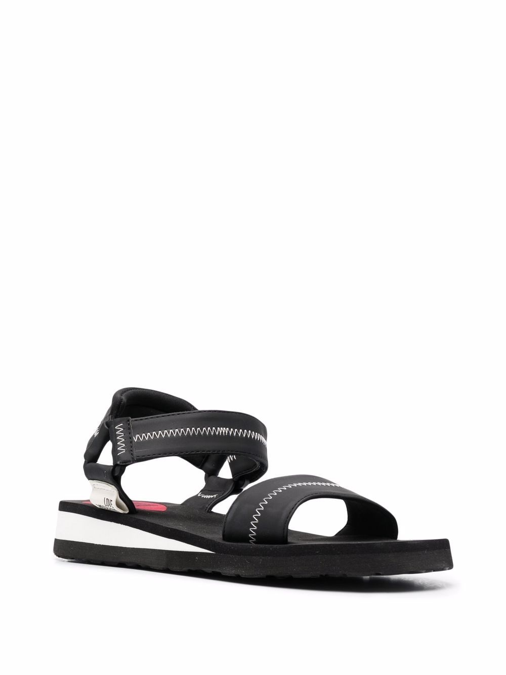 logo open-toe sandals - 2
