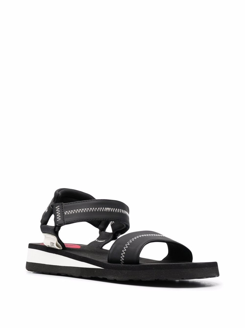 Moschino logo open-toe sandals outlook