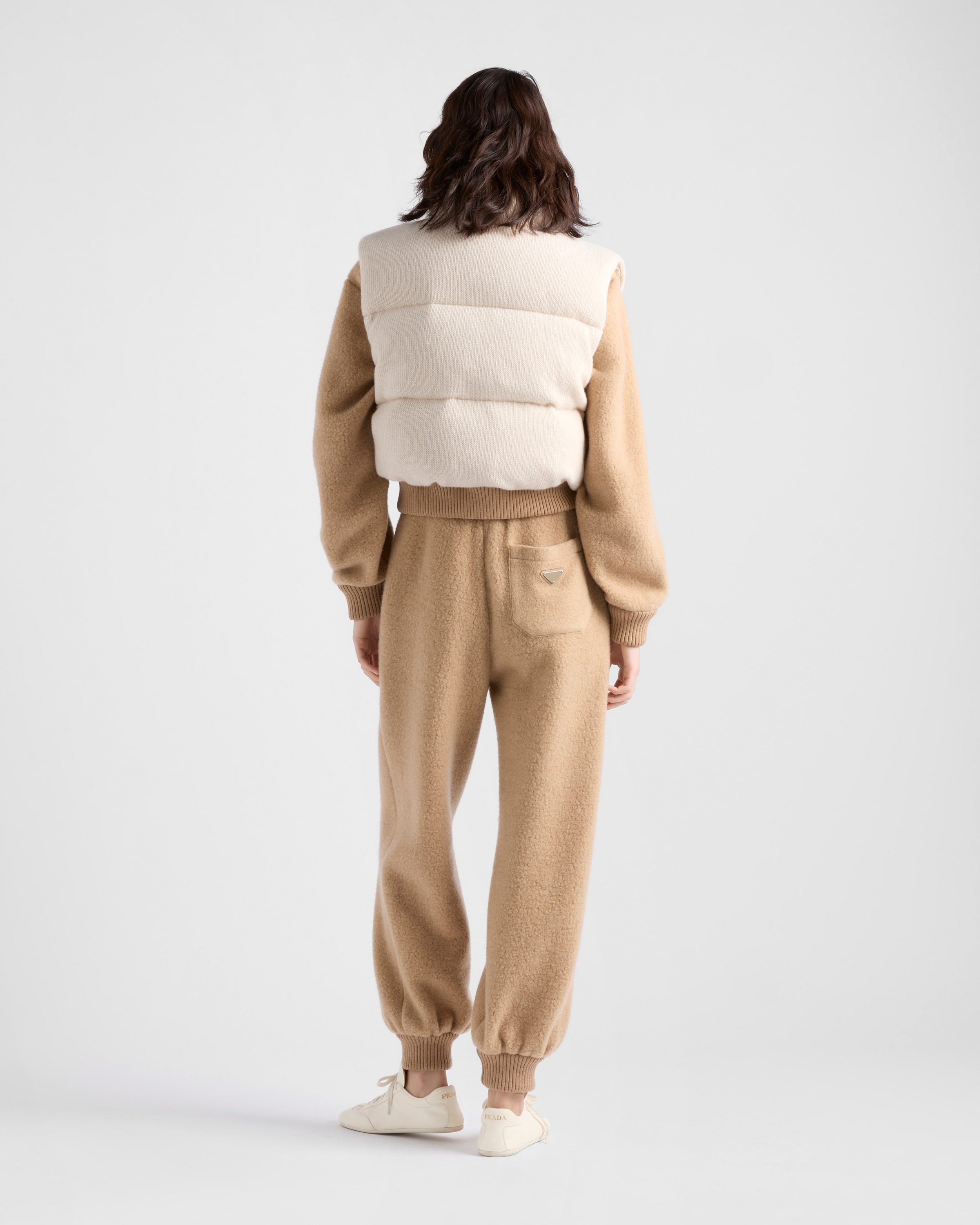 Wool and cashmere down vest - 5