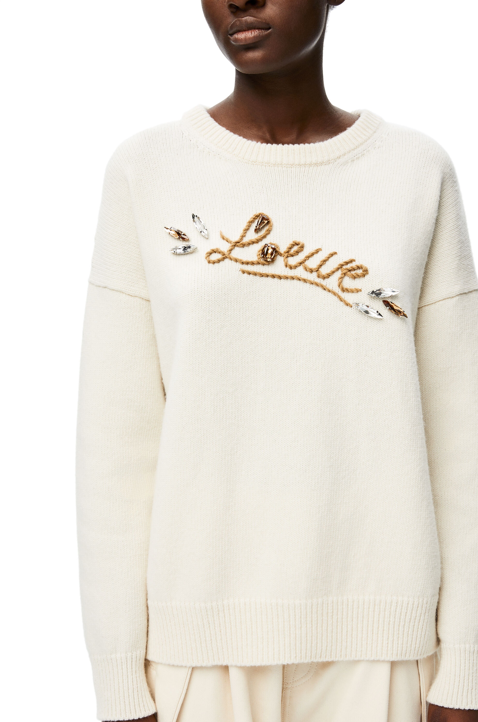 LOEWE embellished sweater in wool - 5