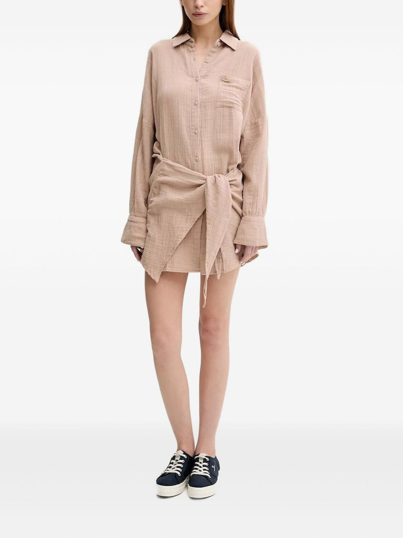 tie-detail shirt midi dress 1