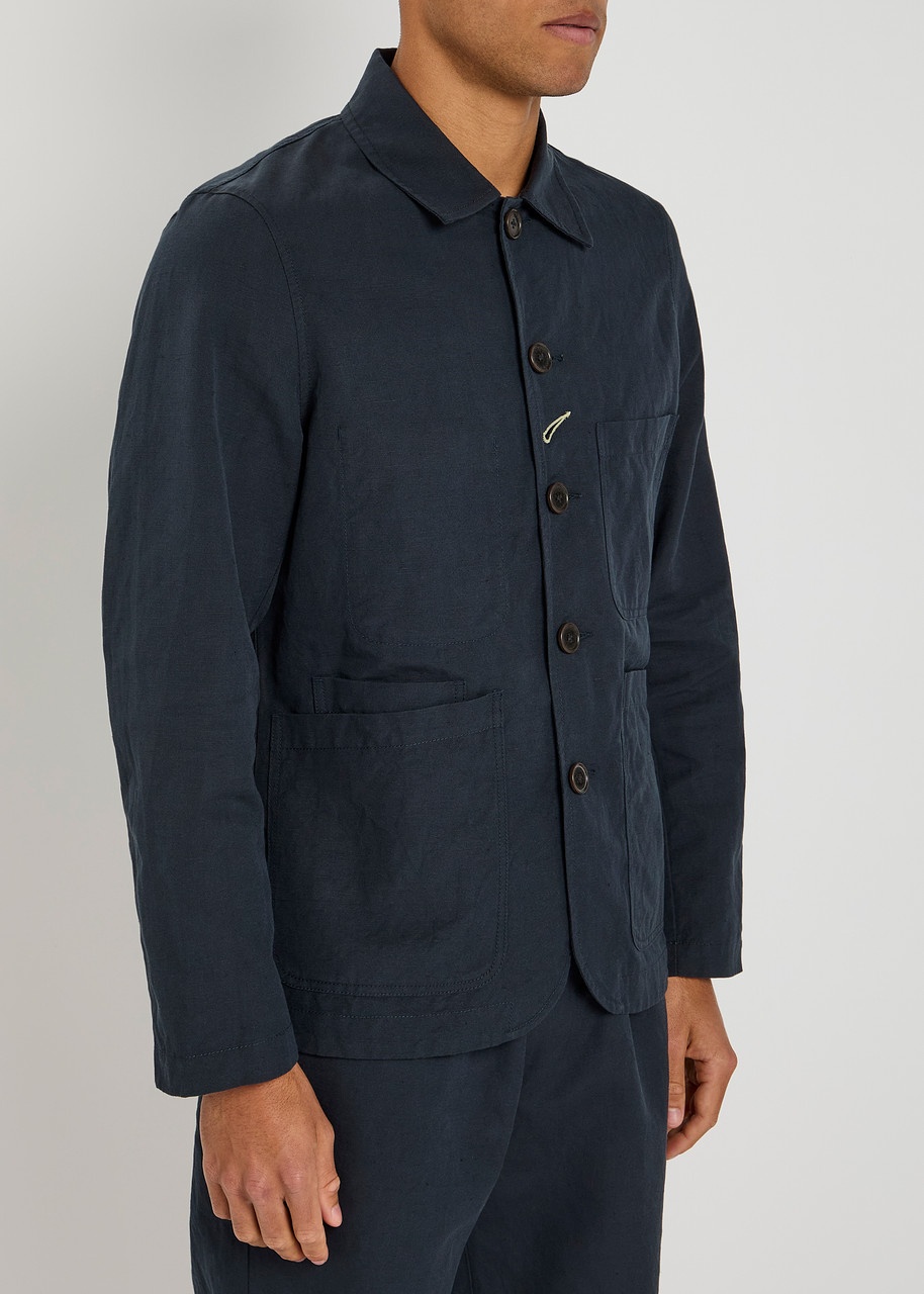 Universal Works Bakers Linen-blend Overshirt Jacket - 2