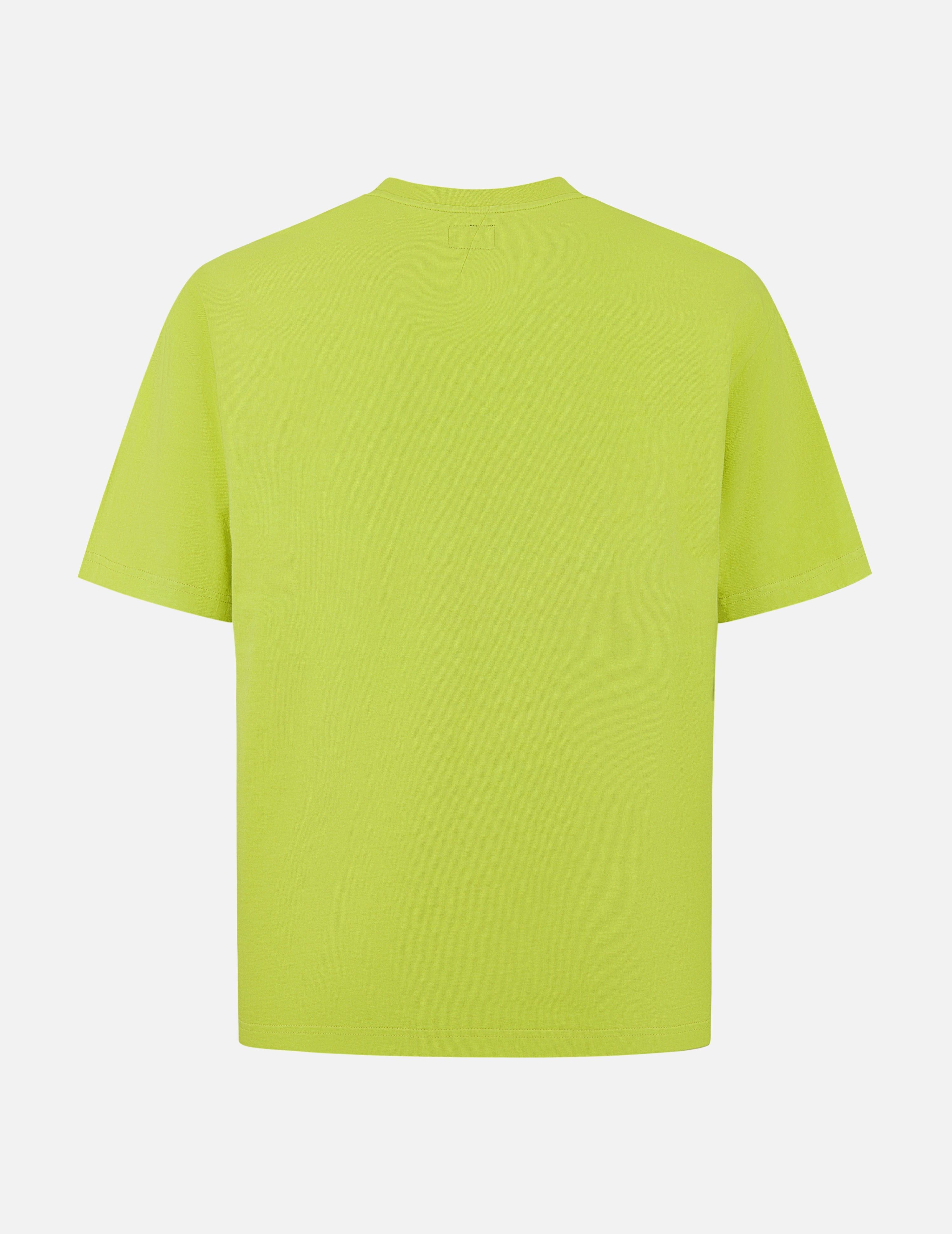 Seagull Embroidery Stitching Pocket Relax Fit T-Shirt - 2