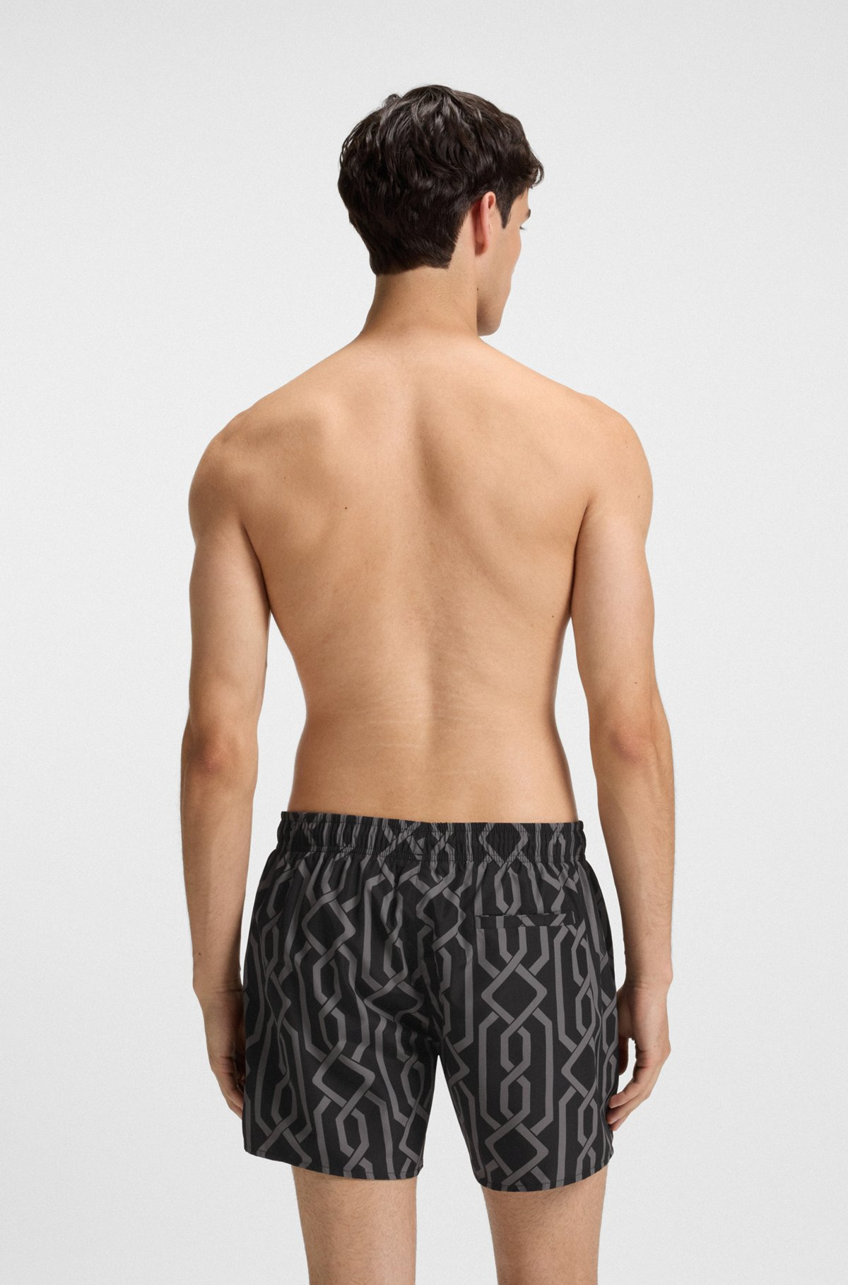 SWIM SHORTS WITH ALL-OVER PRINT - 4