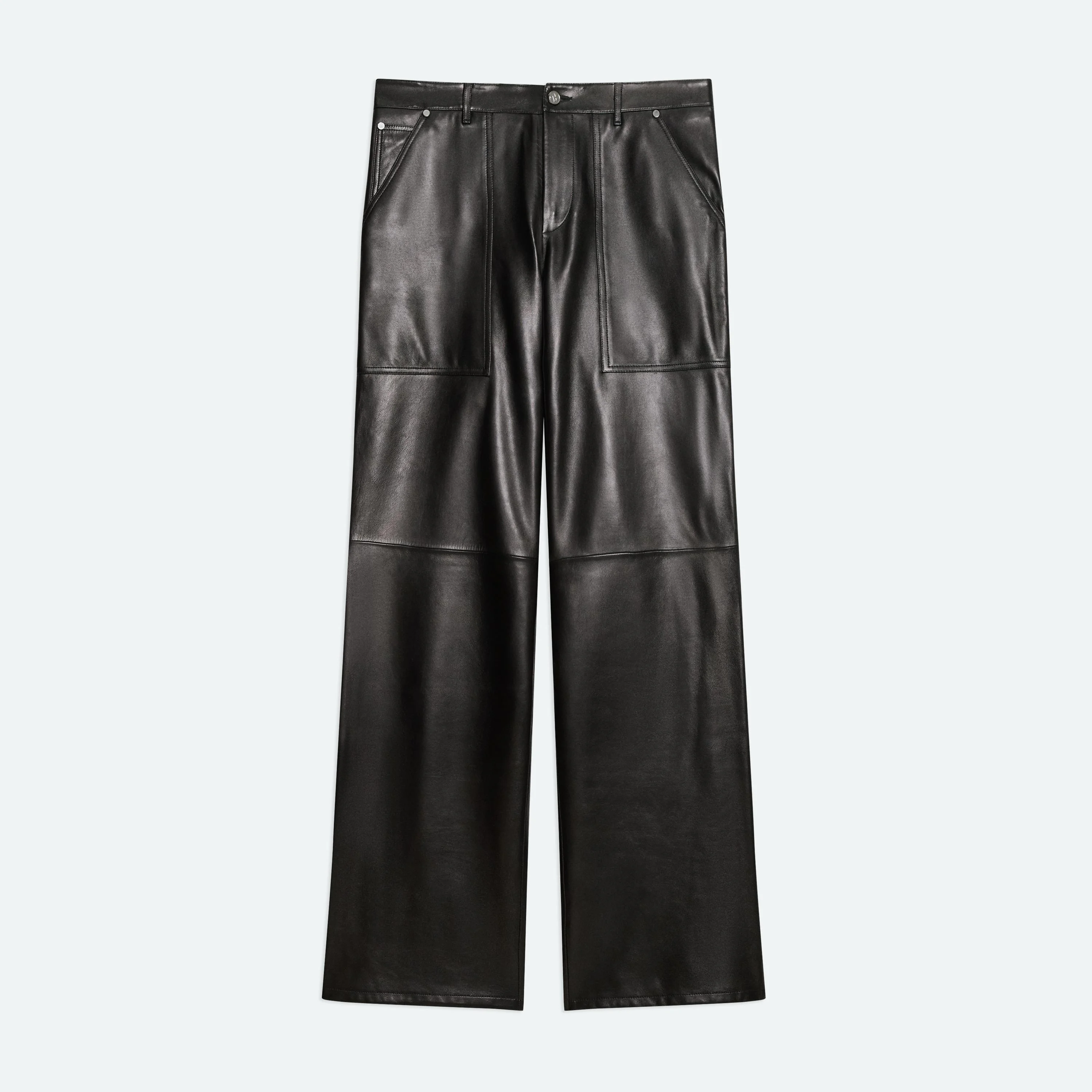 LEATHER UTILITY PANTS - 1