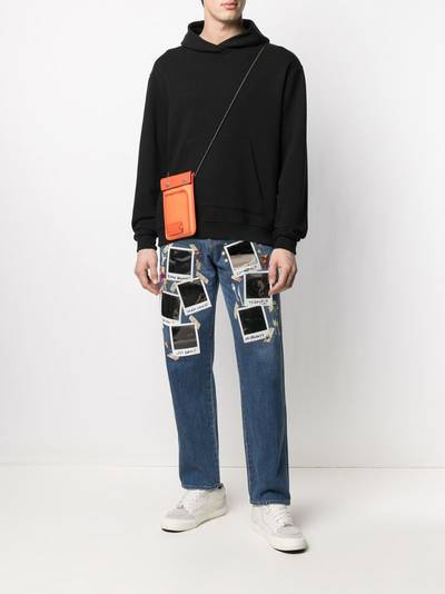 doublet polaroid print straight leg jeans outlook
