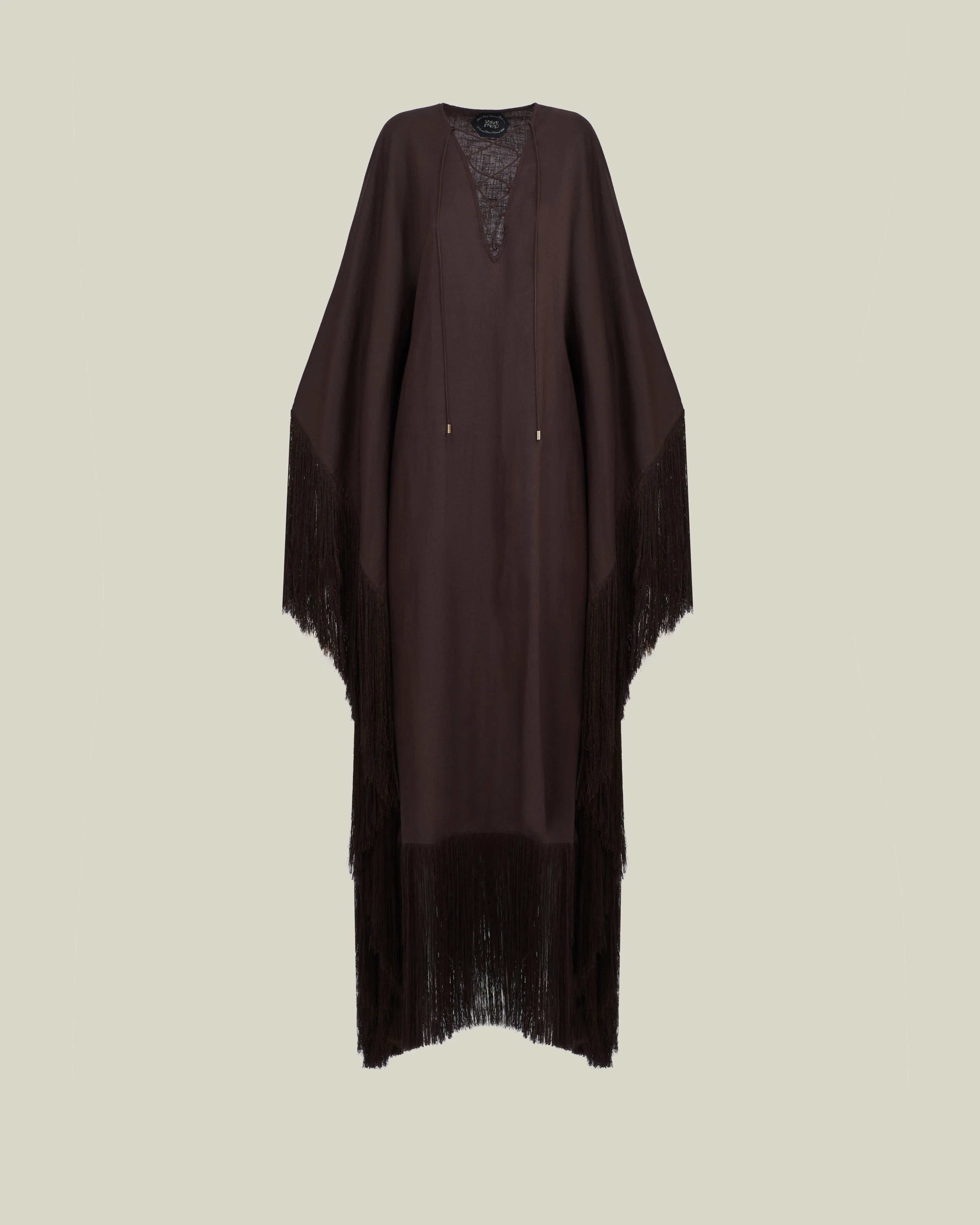 Empty Quarter Kaftan in Chocolate - 1