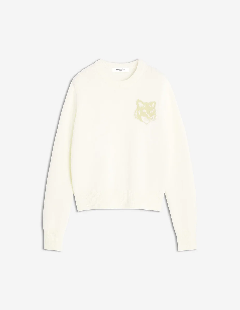 FOX HEAD INTARSIA MERINO JUMPER - 1