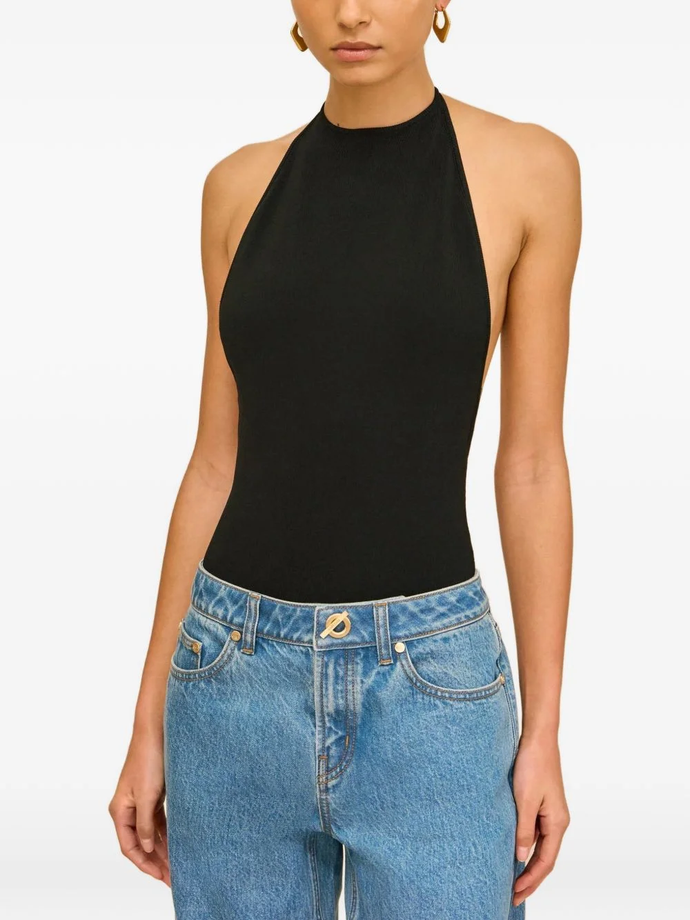 Minnie halterneck backless bodysuit - 1