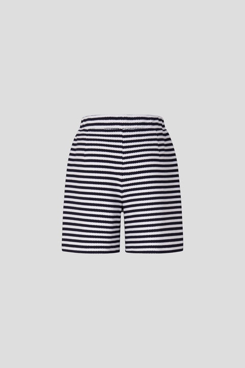 Loro Knitted shorts in Navy blue/White - 6