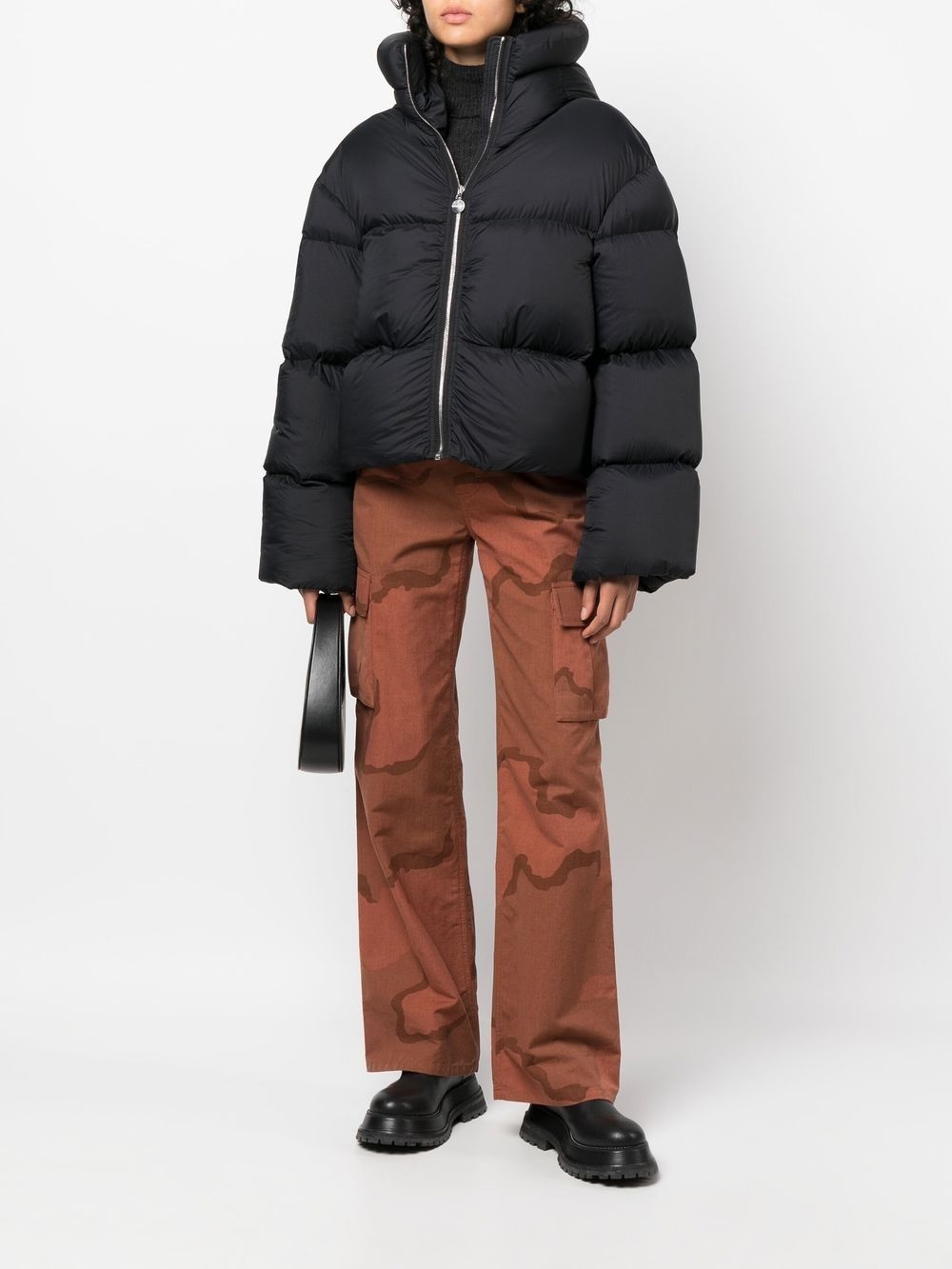 cropped puffer jacket - 2