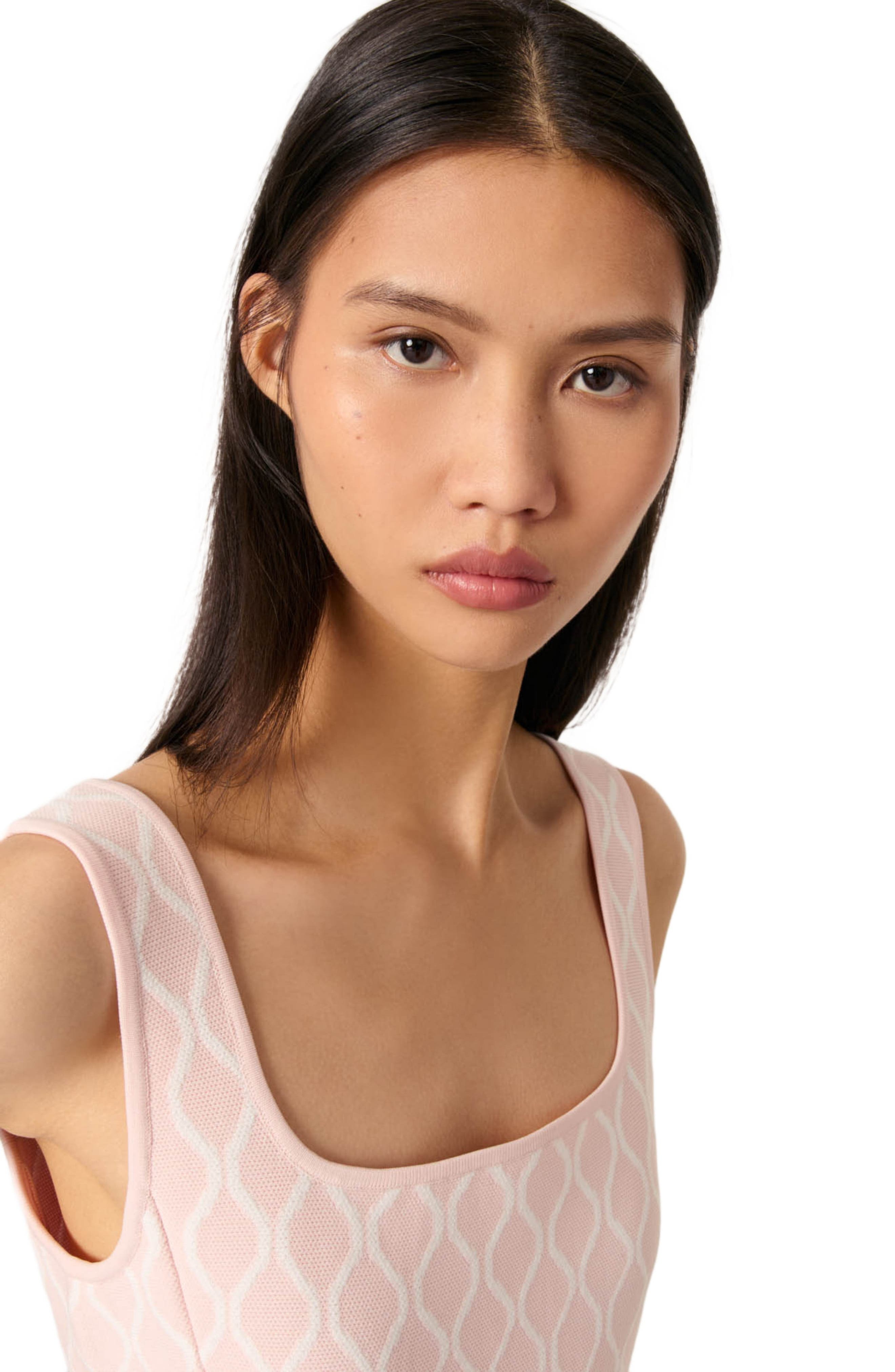 maje Short jacquard knit dress in Pale Pink at Nordstrom - 6