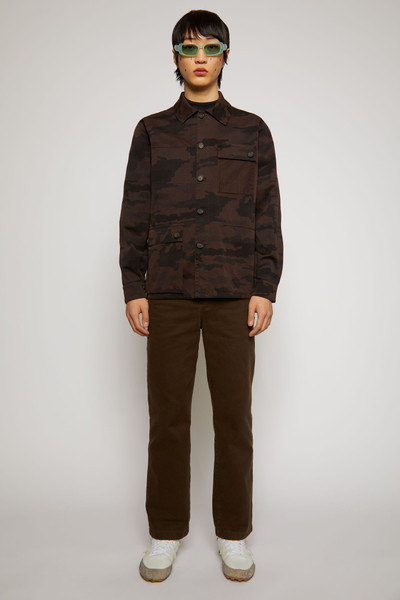 Acne Studios Reversible chore jacket mahogany brown outlook