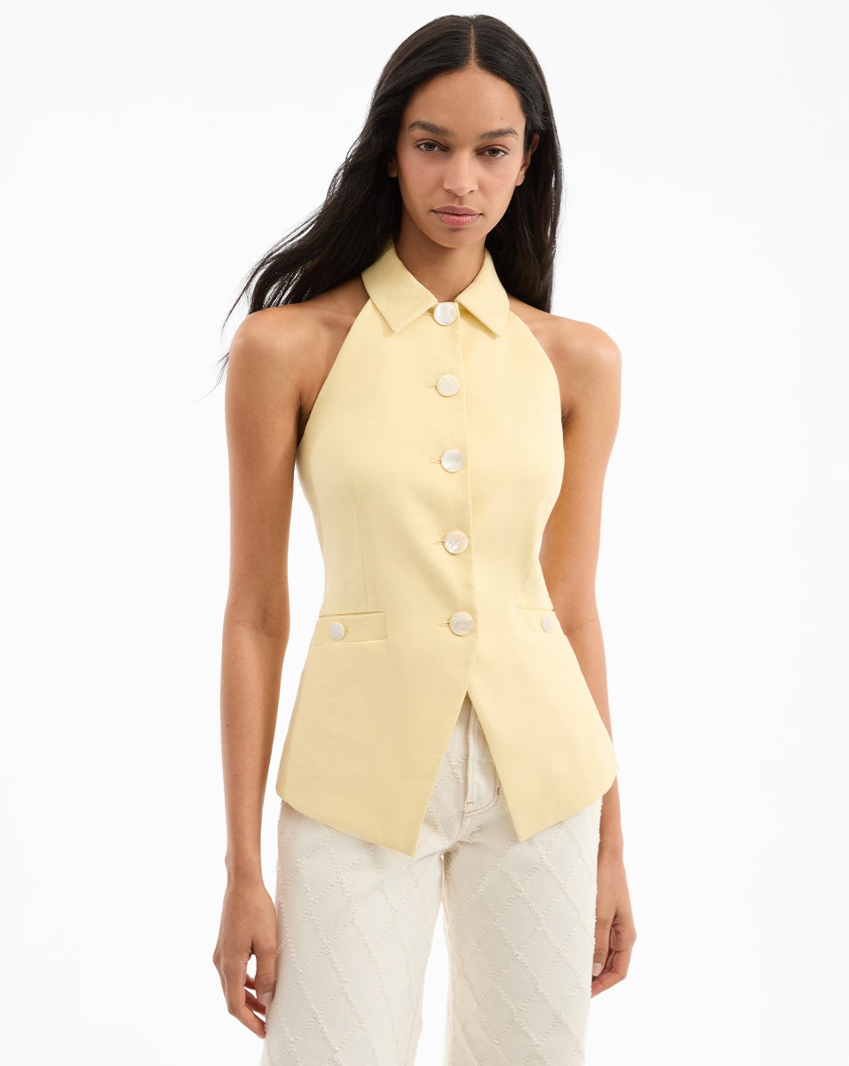 ORLINDA HALTER NECK VEST - 2