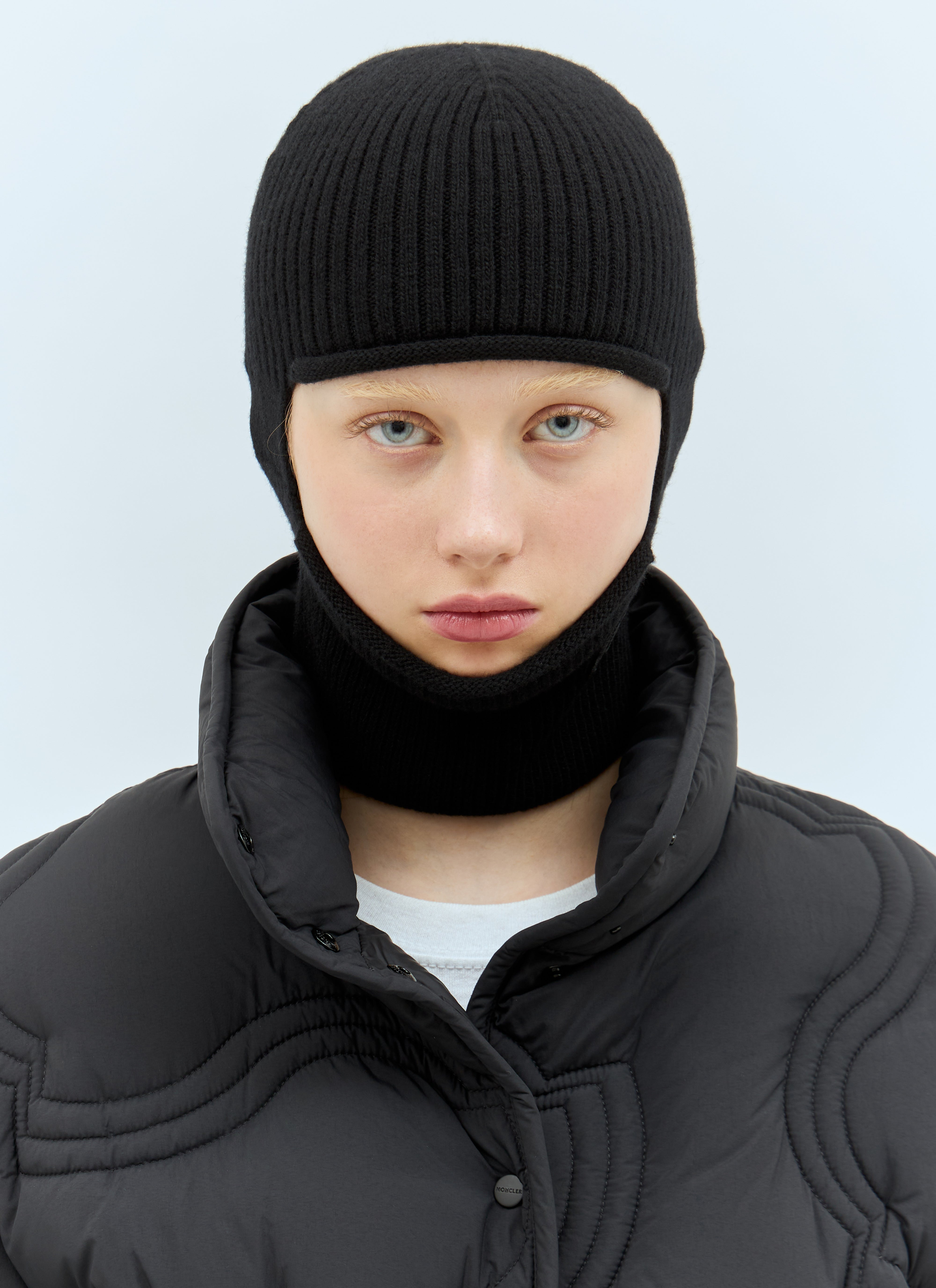 Moncler Women Wool And Cashmere Balaclava - 1