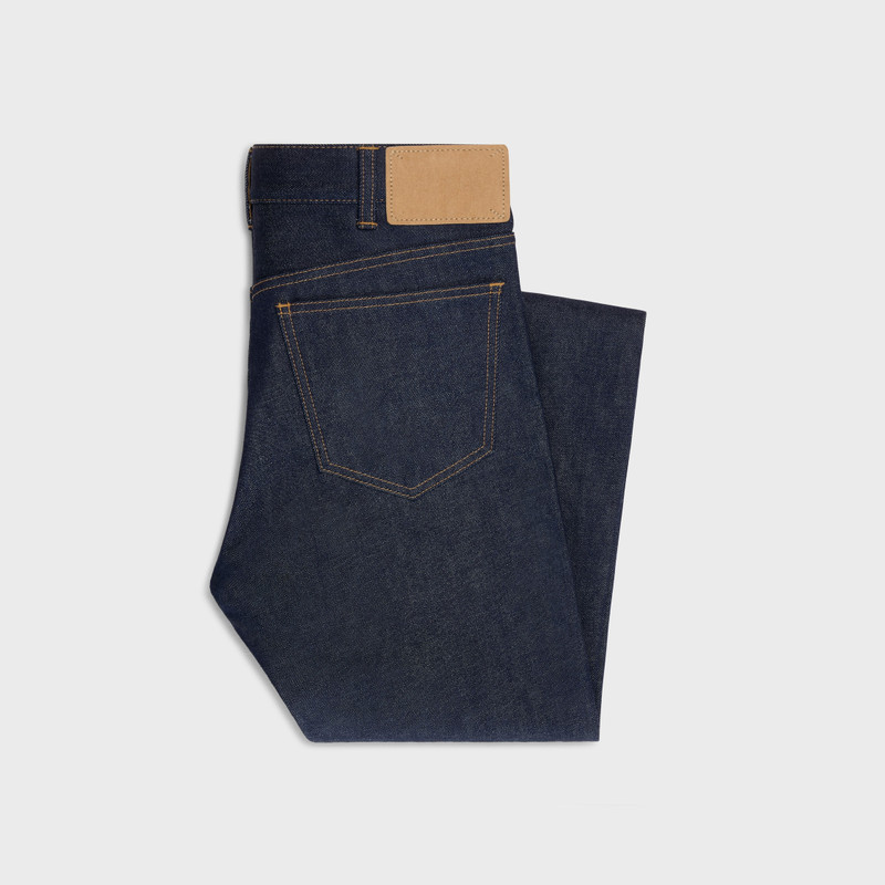 CELINE Francoise jeans in raw wash denim outlook