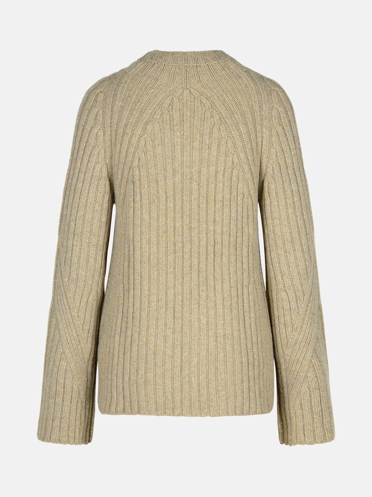 'CALVIN' BEIGE CASHMERE SWEATER - 3