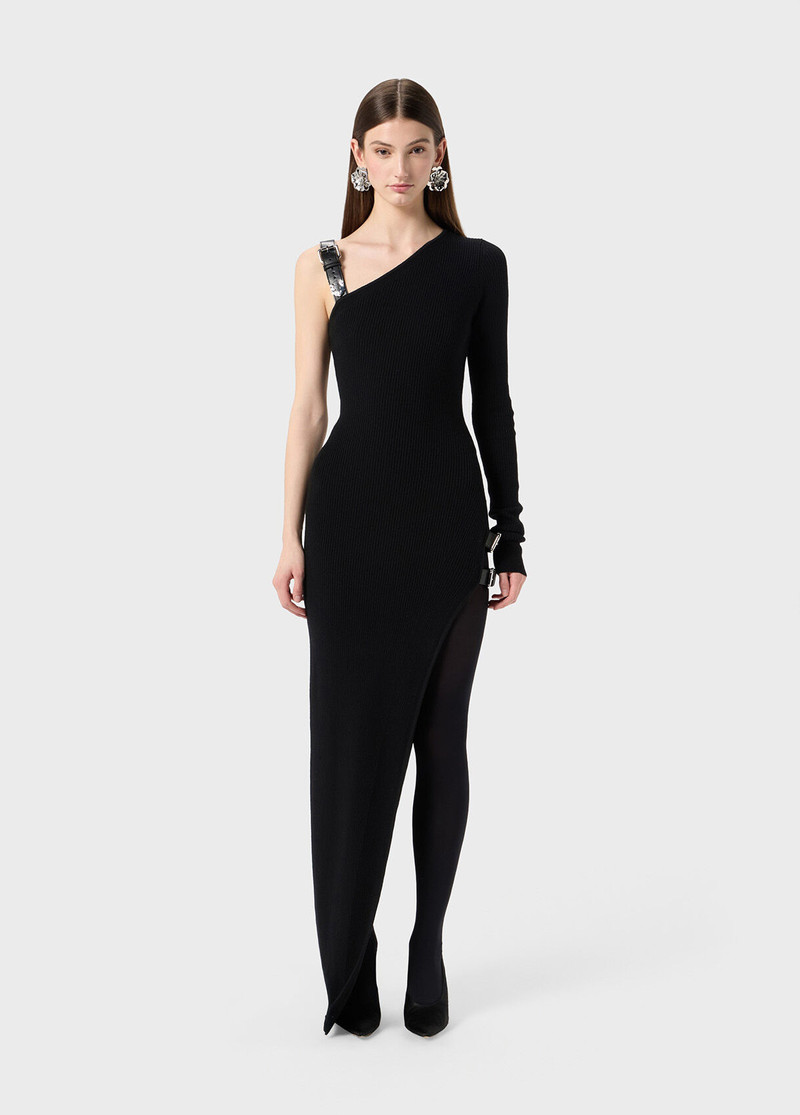 Blumarine ONE-SHOULDER DRESS WITH STRAPS outlook