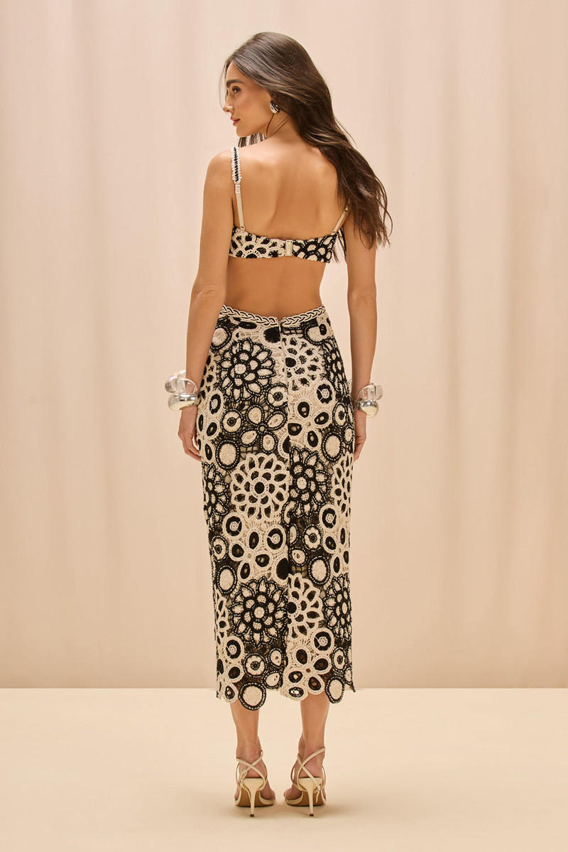 PatBO CORAL CROCHET CUTOUT MIDI DRESS outlook