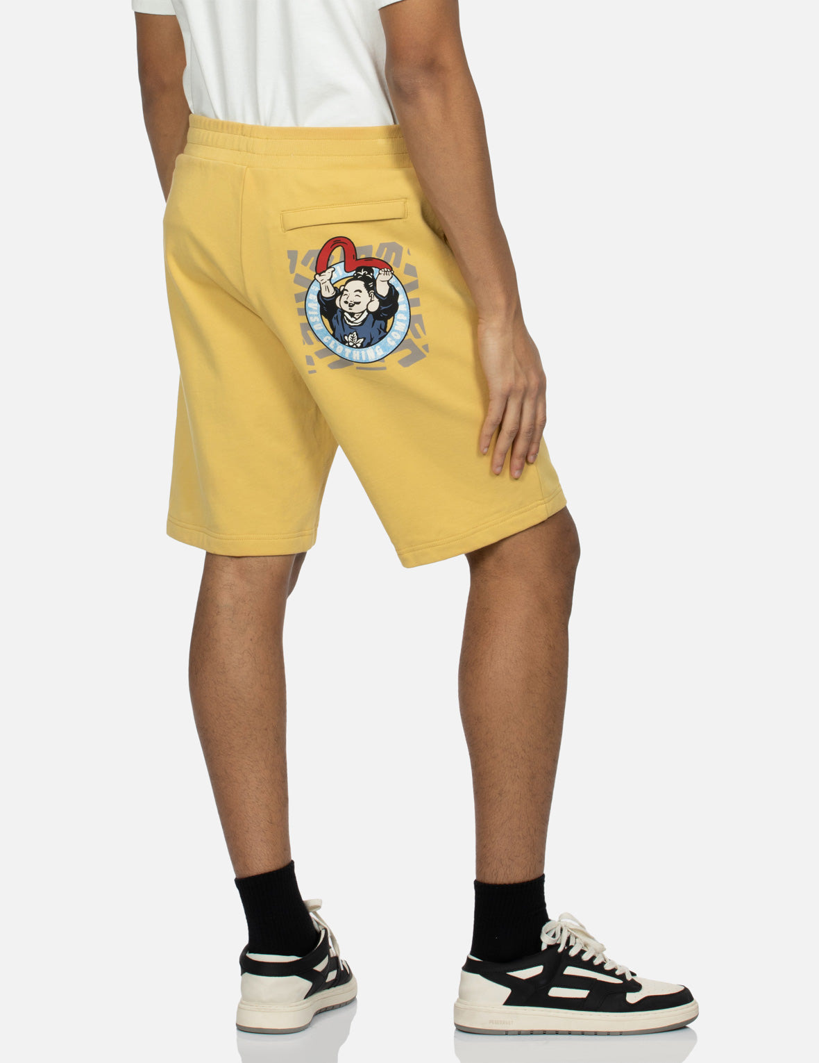PLAYFUL GODHEAD PRINT REGULAR FIT SWEAT SHORTS - 6
