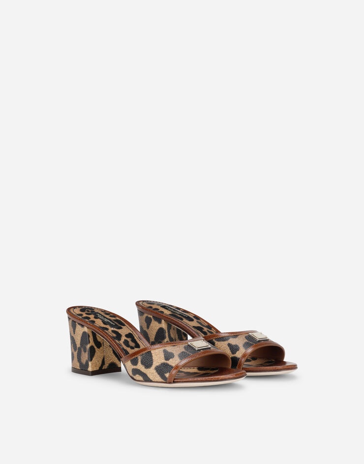 Leopard-print Keira mules - 2