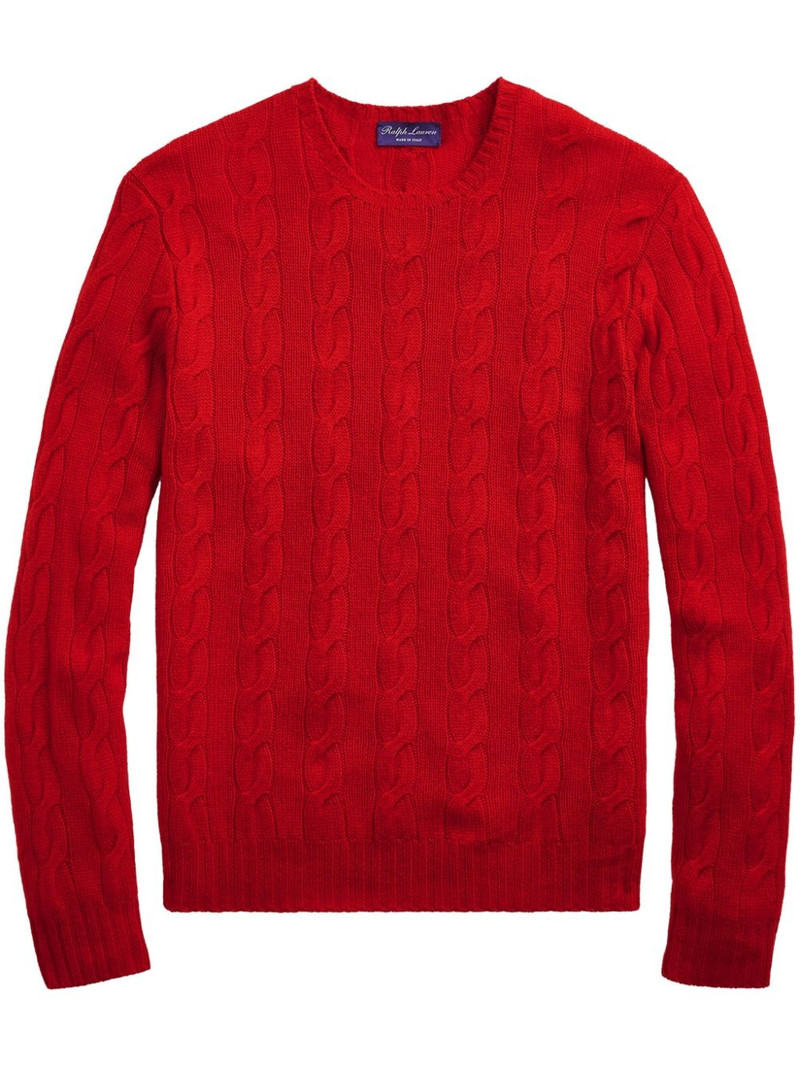 cable-knit cashmere sweater 1