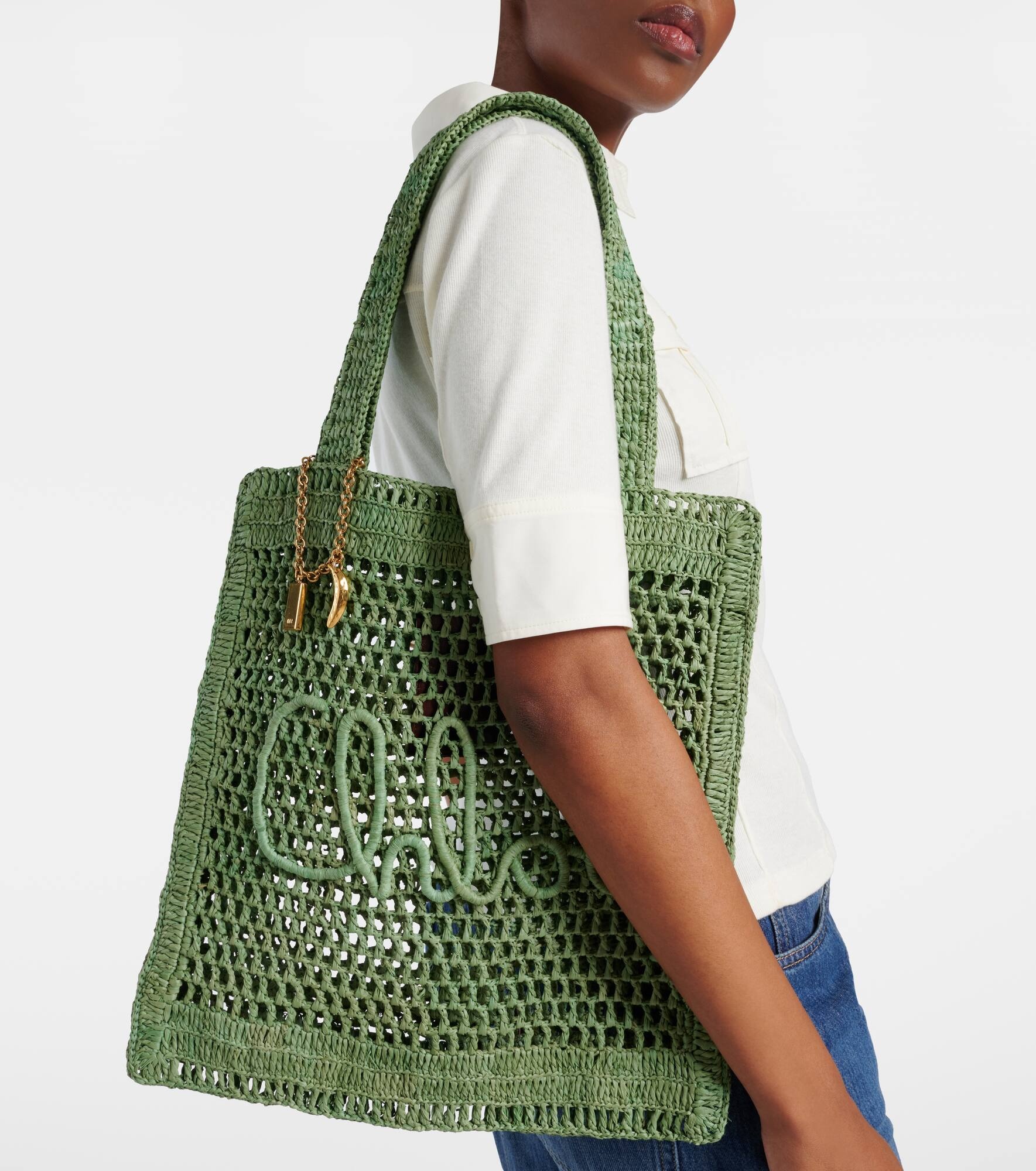 Summer Banana braided tote bag - 2