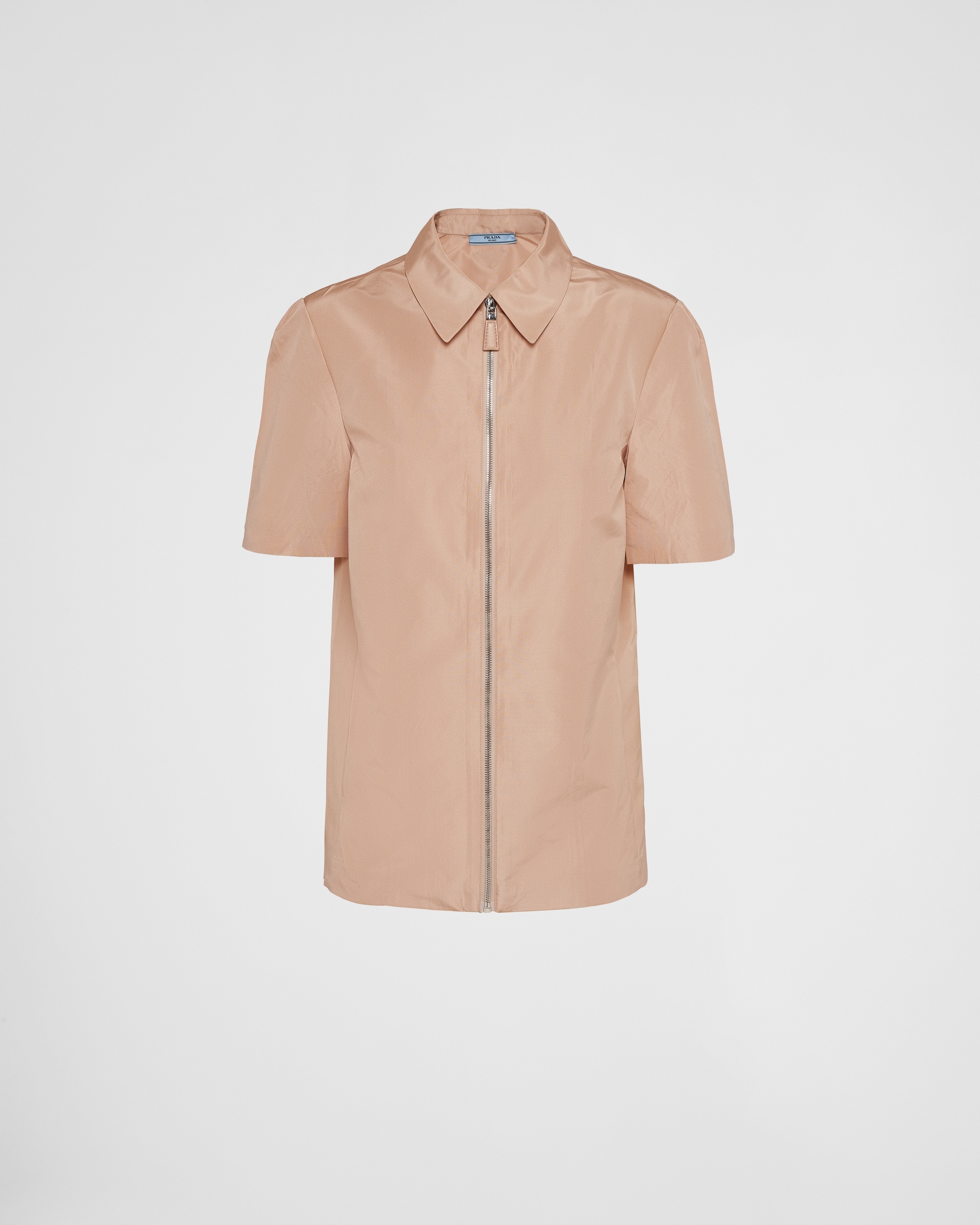 Short-sleeved faille shirt - 1
