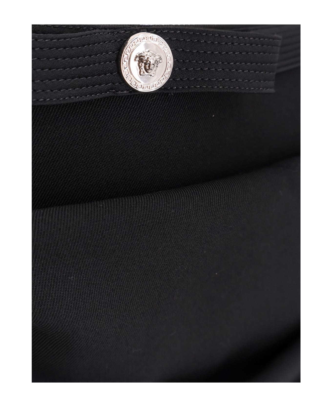 Responsible Wool Mini Skirt With Medusa Detail - 3