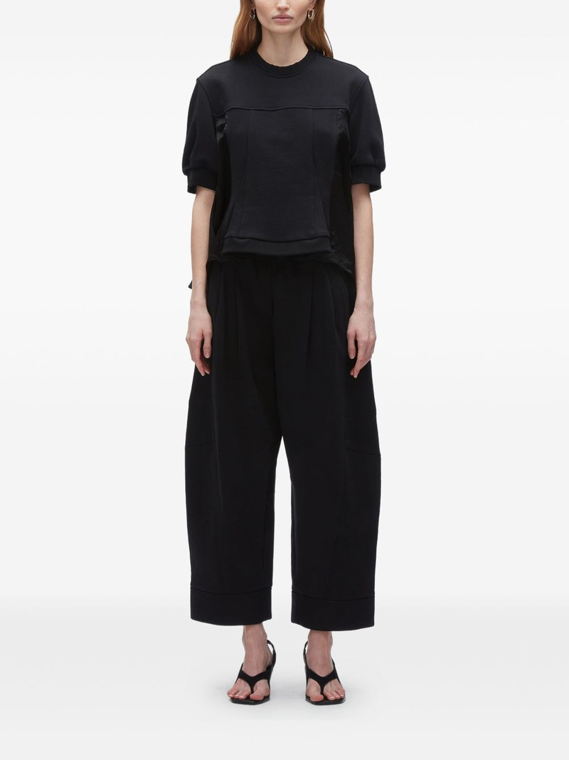 3.1 Phillip Lim panelled puff-sleeve T-shirt outlook