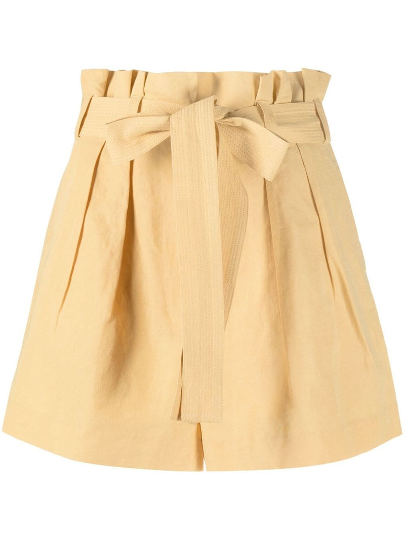 belted-waist shorts 1