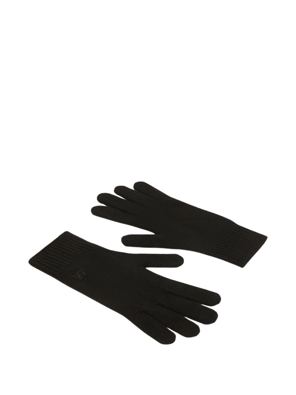 cashmere ribbed gloves - 2