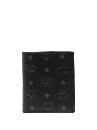 MCM monogram print wallet outlook