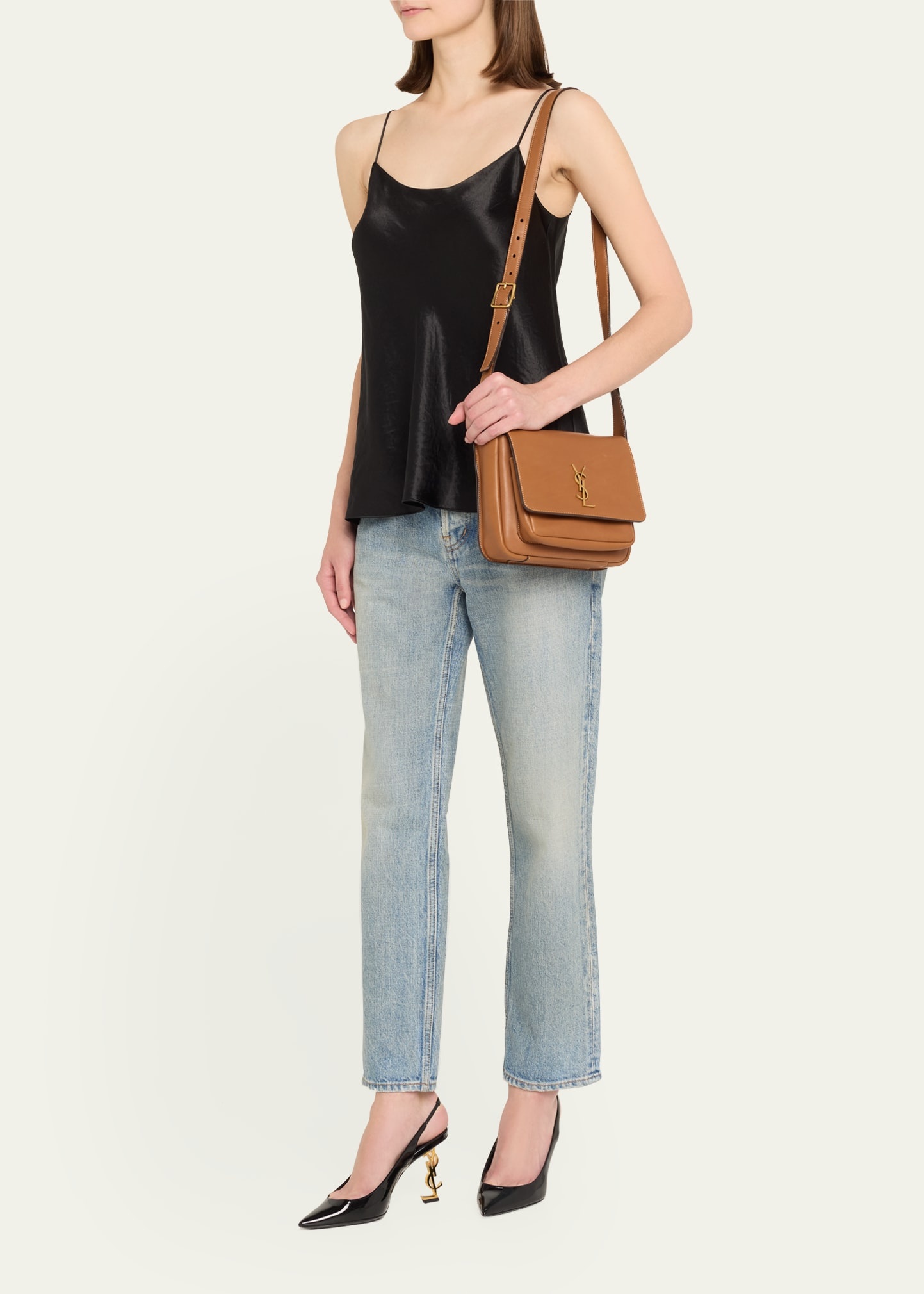 Niki YSL Crossbody Bag in Vegetable Calf Leather - 5