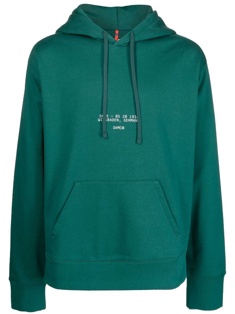 logo-print detail hoodie - 1